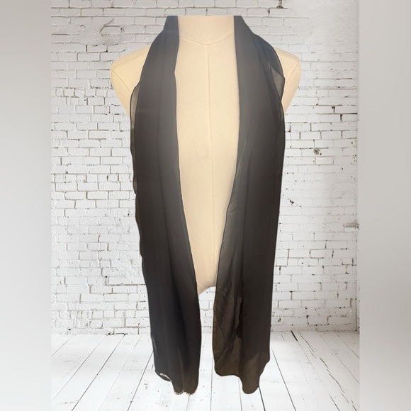 Jkara Black Sheer Wrap NWOT | Elegant Layering Piece + Timeless Evening Accent - Picture 1 of 4